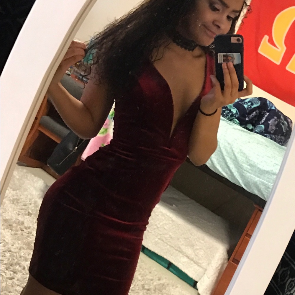 Sexy red dress